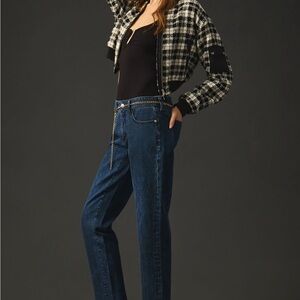 Anthropologie Pilcro Dark Blue Slim Boyfriend Jeans